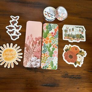 Bundle Elyse Breanne Bookmark Washi tapes and stickers all new